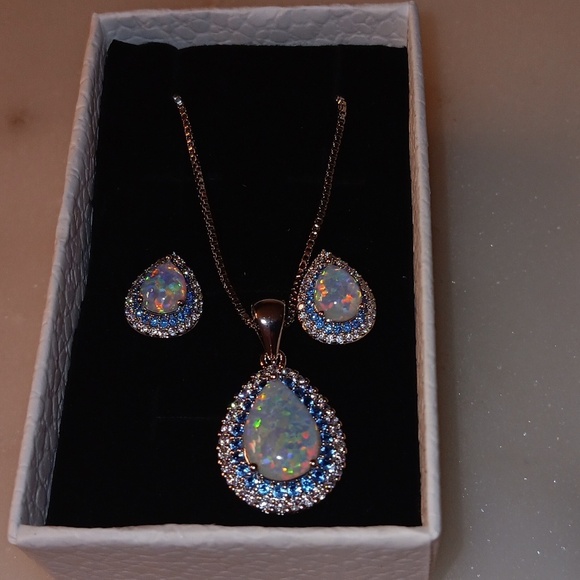 Necklace, set earrings - Picture 2 of 5